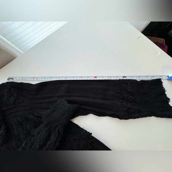 Urban Mango Black Lace Tunic Dress Size Small - Picture 6 of 7